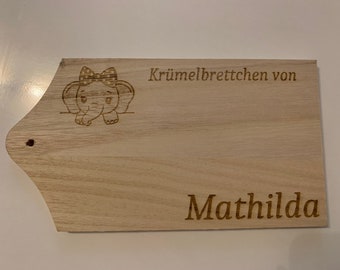 Frühstücksbrettchen Kinder, personalisiert, Vesper, Schneidebrett Holz, Peppa,  Patrol, Tiere