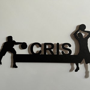 Basketball Türschild, Geschenk Sport Fans, Kinderzimmer , personalisiert für Mädchen, Jungs, Kinder, Holz Deko, Wandbild, Korbleger, Dunkin