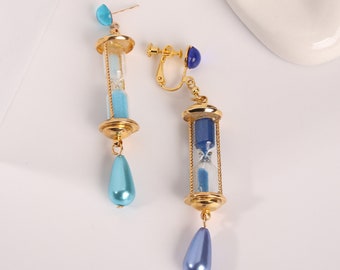 the case study vanitas Vanitas Hourglass Earrings, The Case Study of Vanitas Cosplay Earring, Cosplay Jewelry, Anime Jewelry