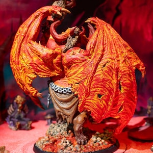 Orcus, The Lord Of Bones 32 mm Miniature for Tabletop RPG - Fiend Demon Enemy D&D Dungeons and Dragons