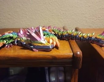 Crystal Wing Dragon 12" by CinderWing3D