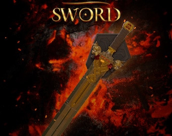 Dwarven Sword Replica - Perfect for Cosplay Props and Fantasy Enthusiasts