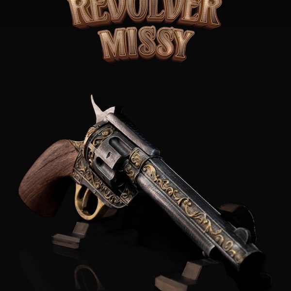 Old West Revolver Replica - Missy | Western Cowboy Cosplay Prop Gun with No Supports for Wild West Costume