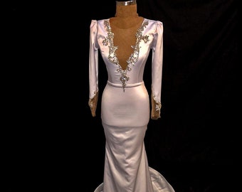 White Evening Gown - Etsy