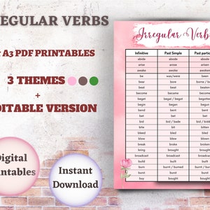 What Are Irregular Verbs, PDF, Verb