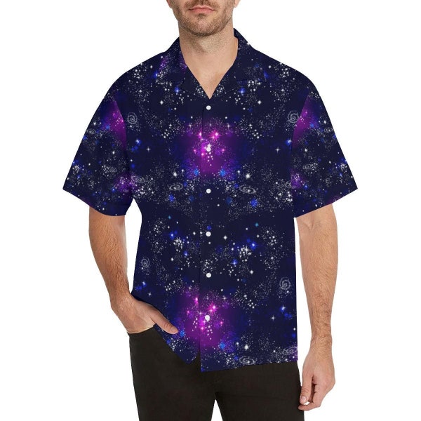 Triangle Galaxy Space Men's Short Sleeve Shirt