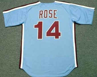 Authentic Mitchell & Ness MLB Philadelphia Phillies Pete Rose Baseball  Jersey