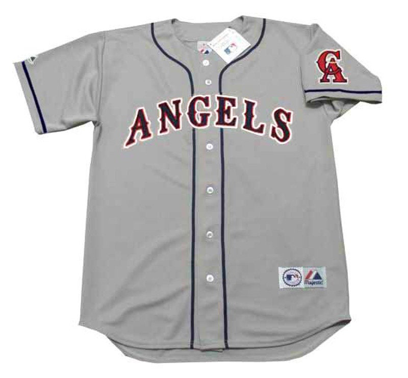 MIKE TROUT  California Angels 1980's Home Throwback Baseball Jersey