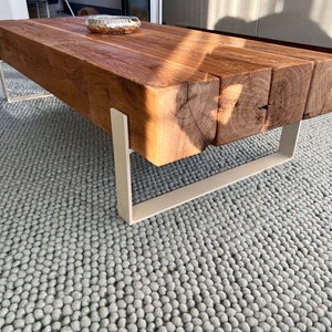 Coffee table side table console table oak oak beams steel industrial loft