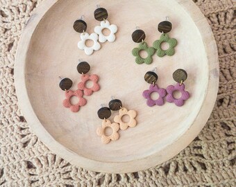 Polymer Clay Flower Earrings