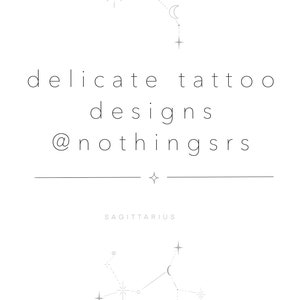 Digital Tattoo Design delicate fine line constellation tattoo