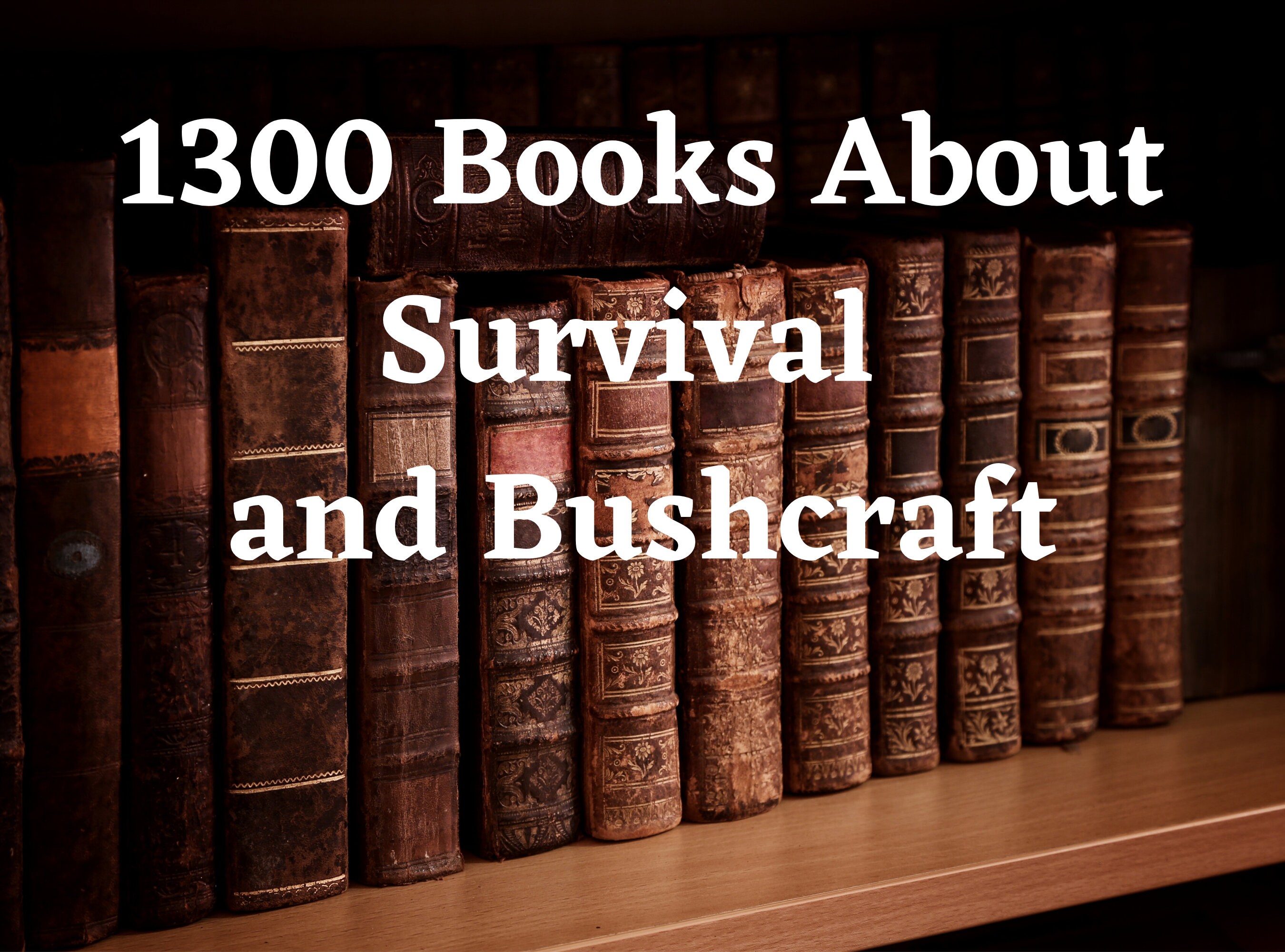 Bushcraft Gear Survival 1300 Bushcraft Books Survival Etsy UK