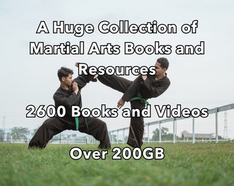 Martial Arts - Martial Arts Gifts - Martial Arts Books - 2600 Books and Resources - Kung Fu - Jiu Jitsu - MMA - Karate - Brazilian Jiu jitsu