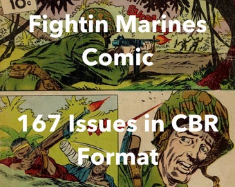 War Comics - Kriegsbuch - Digitale Comics - Comics - Fightin Marines Comic - Fightin Marines - Comic - Marine Comics - Digitales Comic Buch