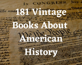 181 Amerikaanse geschiedenisboeken - Amerikaanse geschiedenis - Amerikaanse geschiedeniscadeau - geschiedenisboeken - boekencollectie - zeldzame boeken - Amerikaanse geschenken