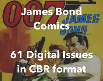 James Bond Comics - 61 issues - Digital Comics - Comics - James Bond - 007 - Comic book - Vintage comic Books - Digital Comic Books