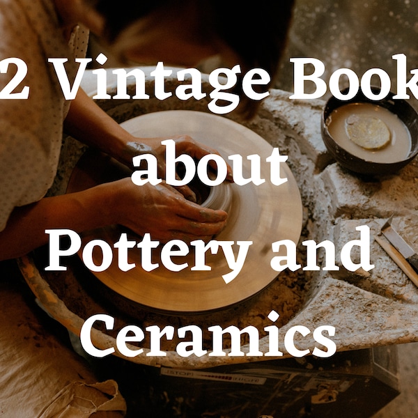 52 Pottery Books - Pottery Book - Book Collection - Pottery Books - Pottery Gifts - Pottery Tools - Pottery Handmade - Ceramics Book