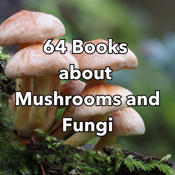 Mushroom Gift - Foraging - Mushrooms Book - 64 Books about Mushrooms - Fungi Gift - Mushroom Collecting - Fungi Book - Foraging Gift