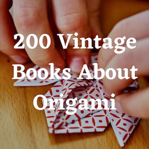 Origami - 200 Origami Books - Origami Book - Book Collection - Rare Books - Origami Paper - Origami Art - Origami Wall Art - Origami Flowers