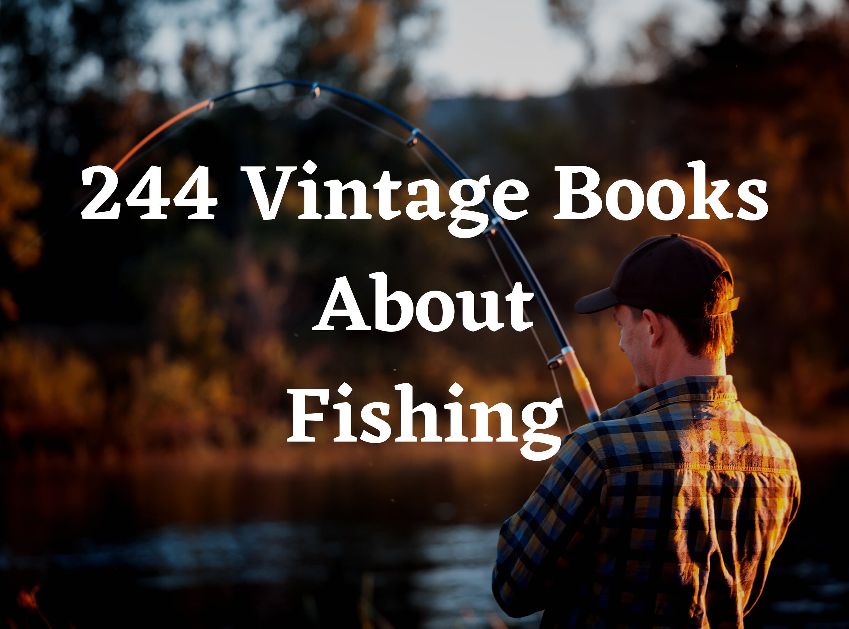 244 Fishing Books Vintage Fishing Gifts Fish Gift Fishing Gifts