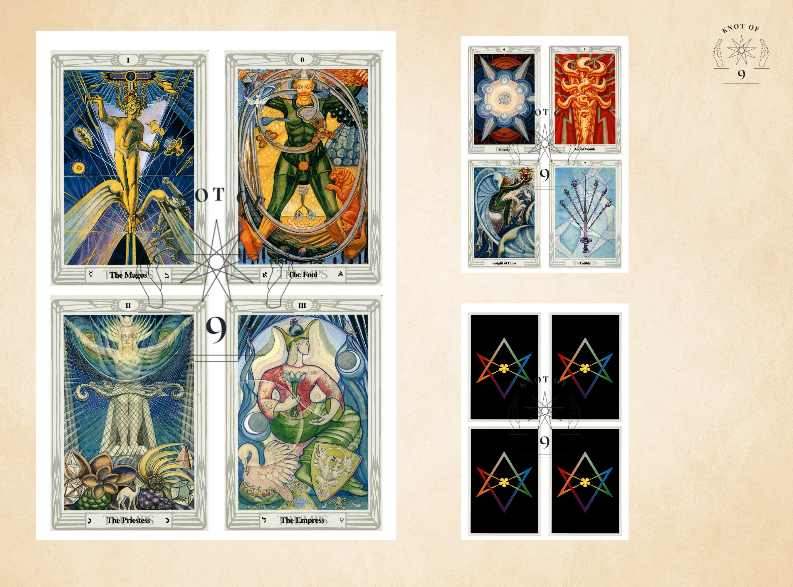 Printable Tarot Thoth Printable Deck Thoth - Etsy