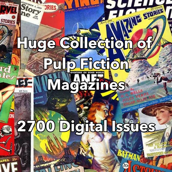 2700 Pulp Fiction Magazines - Digital Magazine - Detective - Heavy Metal - Illustrated Books - Science Fiction Magazines - Classic Magazine