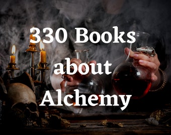 Alchemie - Der Alchemist - 330 Alchemie Bücher - Okkulte Bücher - Alchemie Gothic - Zauberbücher - Büchersammlung - Okkultes Buch Rar - Hexenbücher