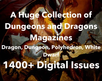 Dungeons and Dragons Magazine - Digital Magazine - Dungeons and Dragons Books - Dungeons and Dragons Gifts - Dungeon Magazine