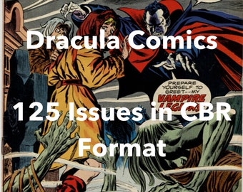 Dracula Comic - 125 Issues - Horror Comics - Comics - Digital Comics - Dracula - Vampire Book - Horror Book - Comic - Comic Book