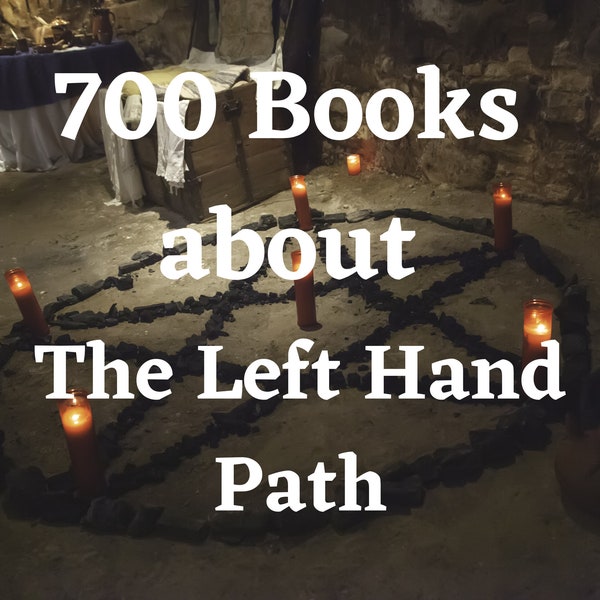 700 Left Hand Path Books - Occult Books - Black Magic Books - Black Magic - Magick - Occult Books Rare -  Witch Books - Occult Book Bundles