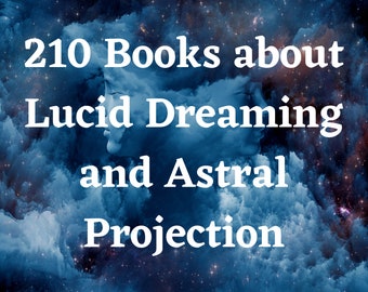 210 Astralprojektion Bücher Okkulte Bücher - Luzides Träumen - Magische Bücher - Hexenbücher - Büchersammlung - Magie - Okkulte Bücher Selten