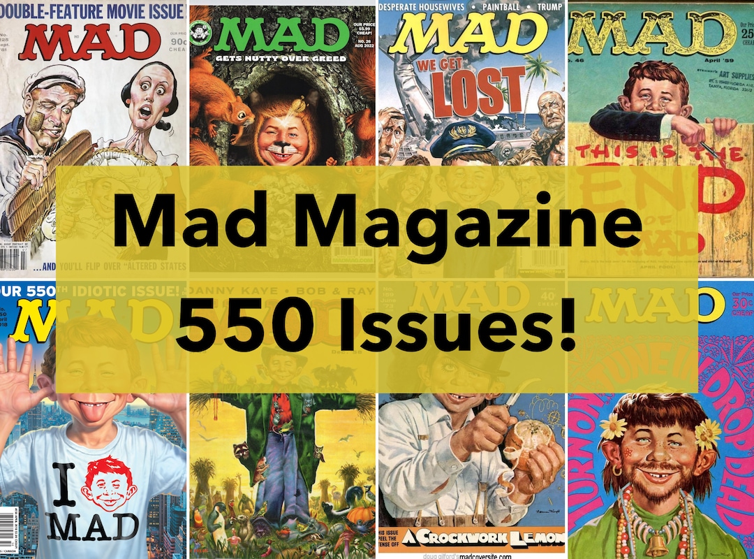 Mad Magazine Digital Magazine Mad Magazine Collection Mad Etsy Hong Kong