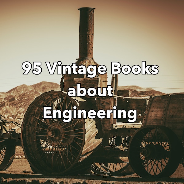 95 Vintage Engineering Books - Engineering Gifts - Engineering Tools - Book Collection - Electrical Engineer - Electrical Engineer