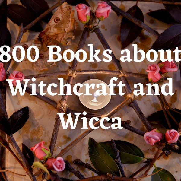 800 Witchcraft Books - Occult Books - Witchcraft Books - Wicca Books - Book Collection, Beginners Witch Kit - Witchcraft Supplies