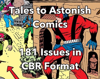 Tales to Astonish Comic Books - 181 Digital Hefte - Tales to Astonish - Comic buch - Vintage Comic Buch - Digitale Comic Bücher - Comic