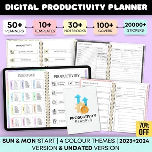 Digital Planner Bundle, 2025 ,2026 Dated Digital Planner, Goodnotes Planner, Daily Digital Planner, iPad Planner, Productivity Planner