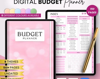 Digital Budget Planner, Finance Tracker, Finance Planner, Digital Budget, Digital Budget Planner, Undated Budget Planner, GoodNotes Planner