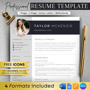 Nursing Resume Template for Google Docs, Word & Pages, Registered Nurse Resume, Remote Nurse, New Grad Nurse Practitioner Resume CV Template