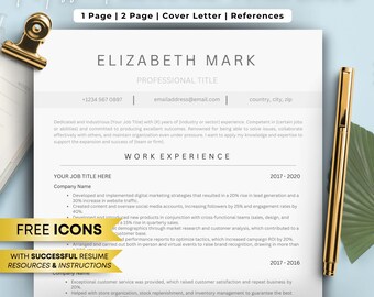 ATS CV-mall: Professionell CV-design (Google Docs, Word, Pages)