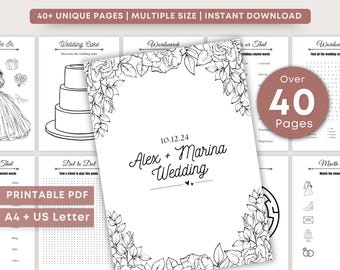 Wedding Activity Book for Kids: Games & Coloring Pages (PDF Download)