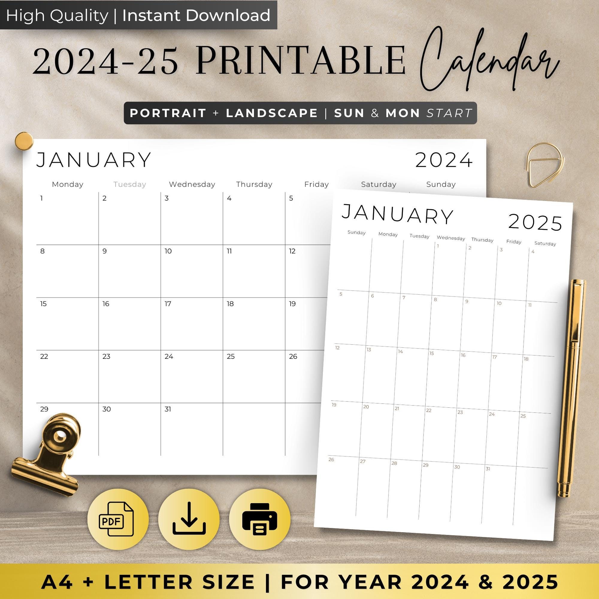 digital-2024-2025-monthly-calendar-for-goodnotes-desk-calendar-minimalist-calendar-1-page-notepad-ipad-year-calendar-monday-start-etsy