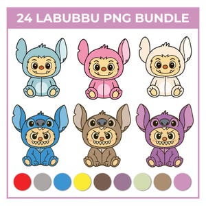 36 Labubu Designs Png Bundle, Labubu Clipart, Labubu PNG, Cute Labubu Png, Cartoon Character , Kawaii Monster Pngs, Digital Download, Labubu