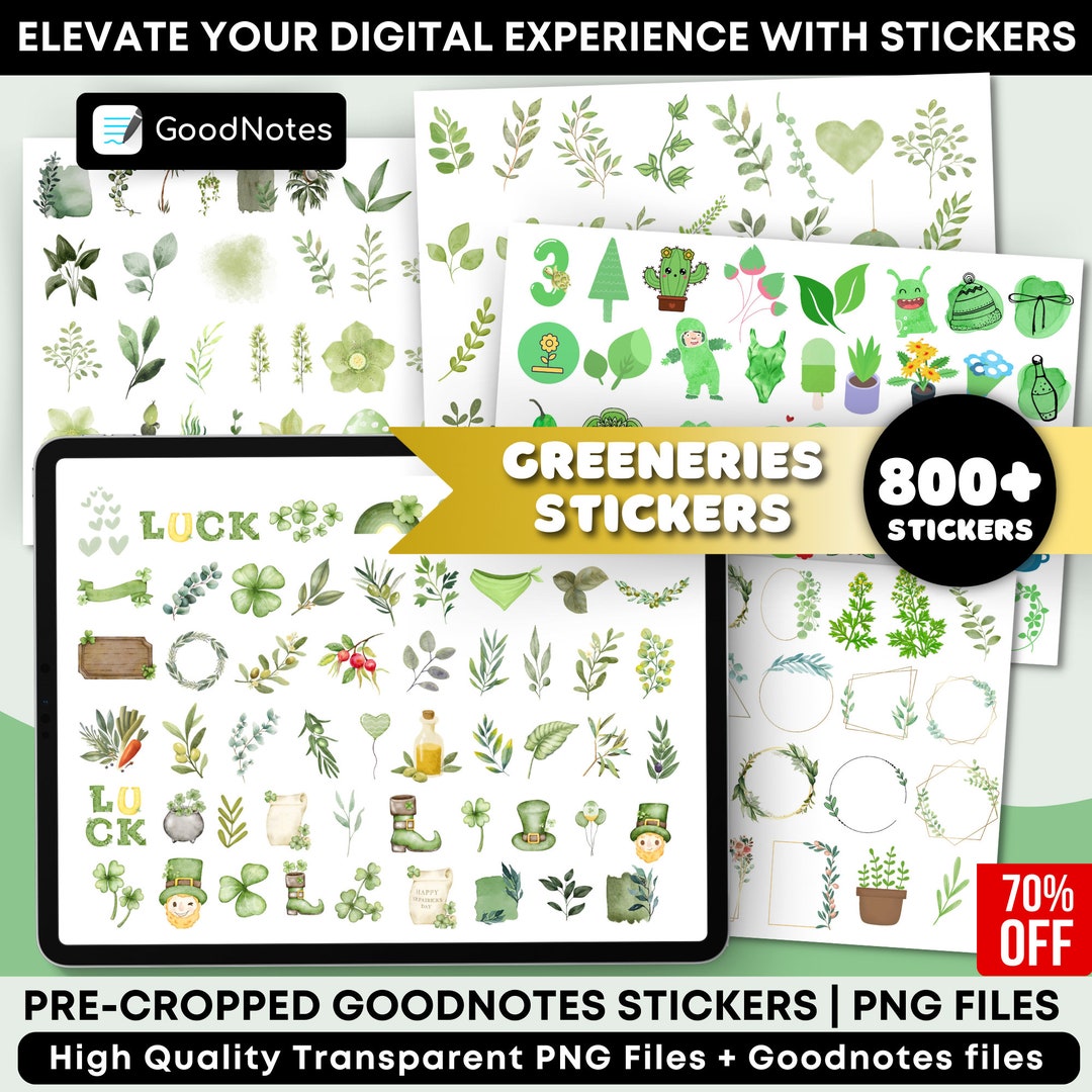 Boho Botanical Stickers: 800+ Digital Planner Stickers for Goodnotes ...