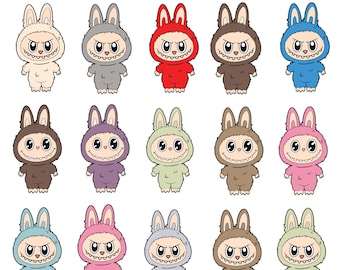Labubu Svg Bundle, Labubu Png, Labubuu Sublimation, Labubu T Shirt Design, Monster Characters, Labubu Png, Svg Cut Files, Instant Download