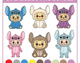 36 Labubu Designs Png Bundle, Labubu Clipart, Labubu PNG, Cute Labubu Png, Cartoon Character , Kawaii Monster Pngs, Digital Download, Labubu