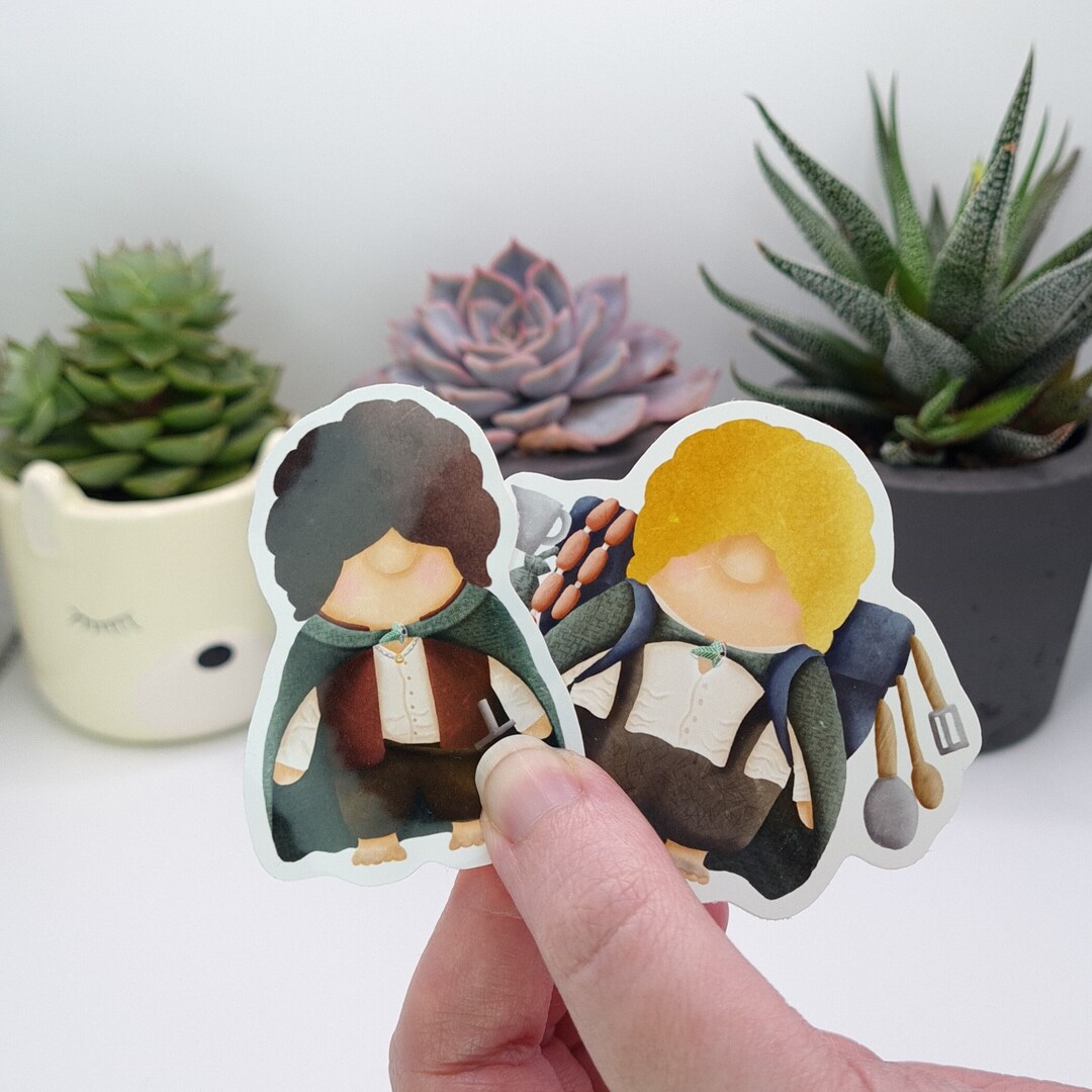 Frodo Sticker Frodo & Sam Sticker Set: Cute Glossy Vinyl Decals - Etsy