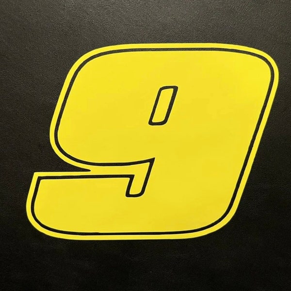 Chase Elliott # 9 Vinyl Decal Sticker Championship Color 4x7 Inch