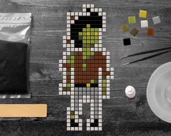 Zombie Mosaic Craft Kit | Halloween Decor | Everything You Need | Accessible to All
