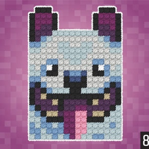 Dog #7 – Funny Dog Face Pattern | Includes Four Variations | Needlepoint, Plastic Canvas Pattern | Great for Kids, Teens and Adults