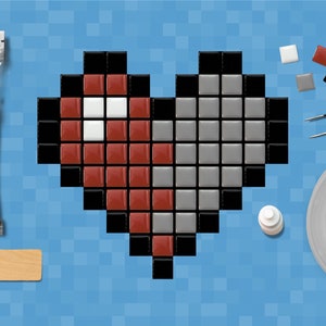 Heart Mosaic Craft Kit | Everything You Need | Accessible to All